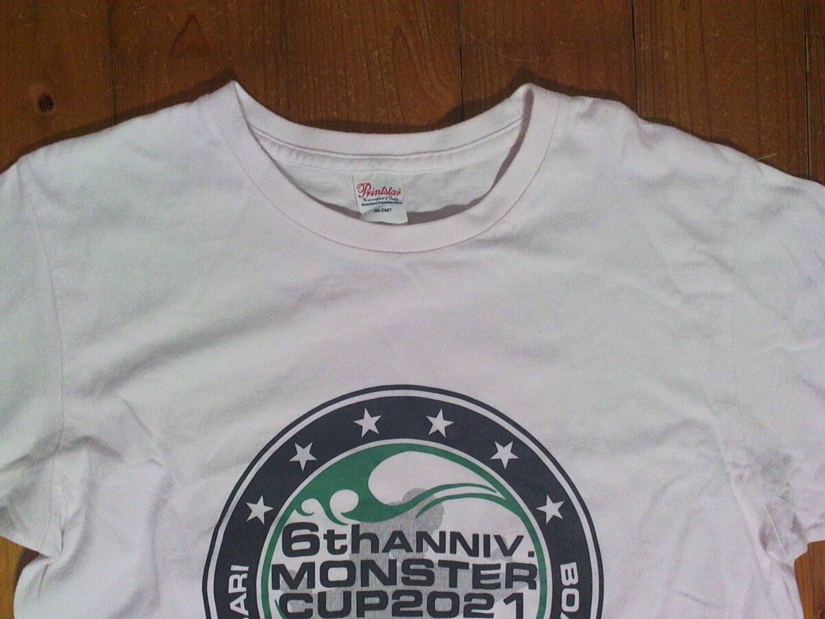 ☆訳有☆ボートレースチケットショップ名張☆BOATRACE TICKETSHOP NABARI 6TH ANNIV.MONSTE CUP2021☆半袖Ｔシャツ M 薄ピンク _画像2