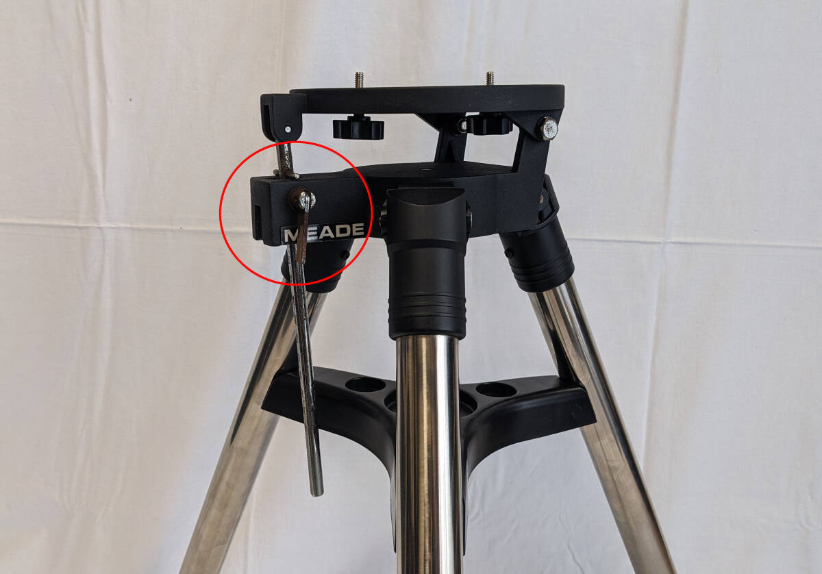 MEADE/ミードETX-90-105-125 ETX 純正三脚-赤道儀、経緯台-使用可【取扱説明書付】天体望遠鏡_画像9