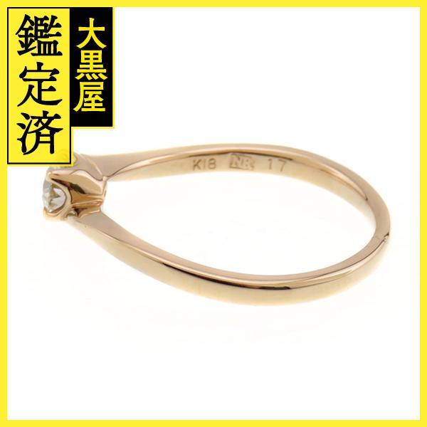 NINA RICCI 　ニナリッチリング　指輪　ダイヤモンド　K18PG　D0.17ct　約1.7g　7号　2143500269091【207】_画像3