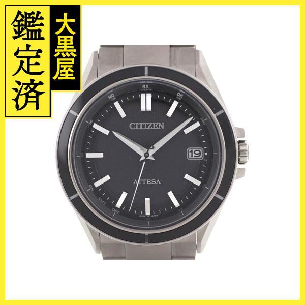 CITIZEN シチズン アテッサ ACT Line CB3030-76E ブラック文字盤 チタニウム エコ・ドライブ電波時計【472】_画像1