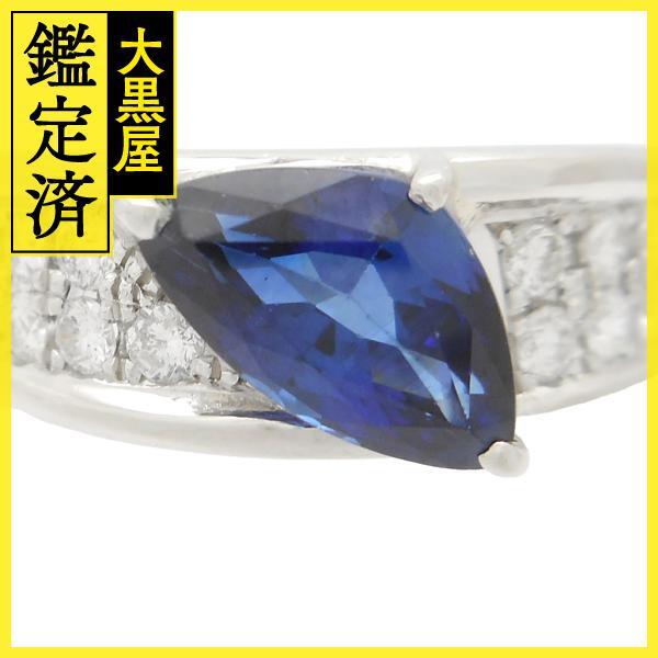 JEWELRY　サファイア　ダイヤモンド　リング　PT900　プラチナ　S1.53ct　D0.35ct　約9.1g　11.5号【200】_画像7