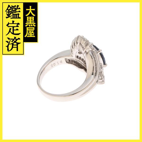 JEWELRY　貴金属・宝石　リング　プラチナ900　サファイヤ2.38ct　/　ダイヤモンド1.65 ct　14.3g　＃14【205】_画像2