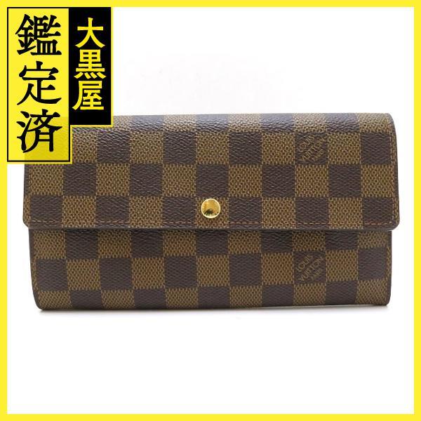 Louis Vuitton ルイ・ヴィトン ポルトフォイユ・サラ ダミエ N61734【430】2148103632464_画像1