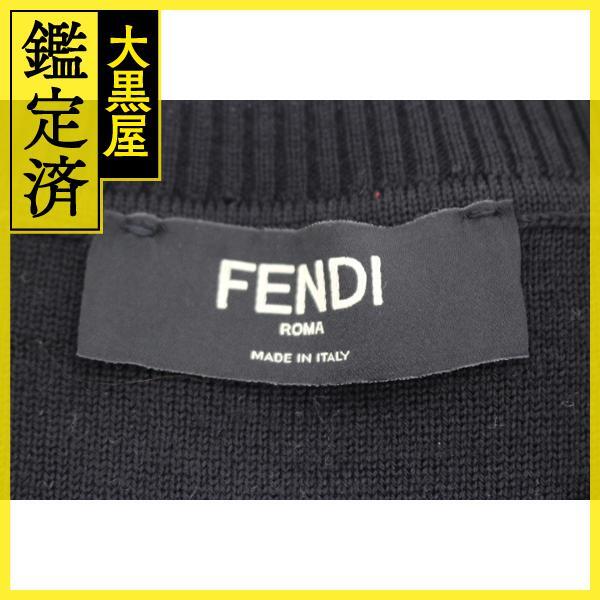 FENDI　フェンディ　衣類　ズッカ　セーター　メンズ48　ブラック／ホワイト　ウール/ナイロン　2143000681966　【200】_画像7