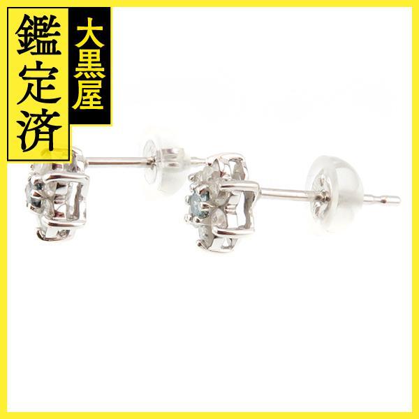 JEWELRY　ジュエリー　ピアス　K18WGダイヤモンド0.15ctずつ　約0.8g　2141300397440【207】_画像2