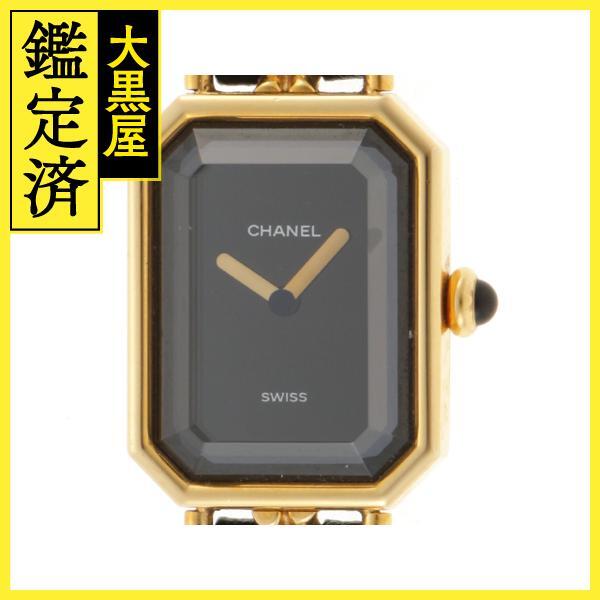 CHANEL　シャネル　プルミエールM H0001　ブラック文字盤　レディース　【471】N_画像1