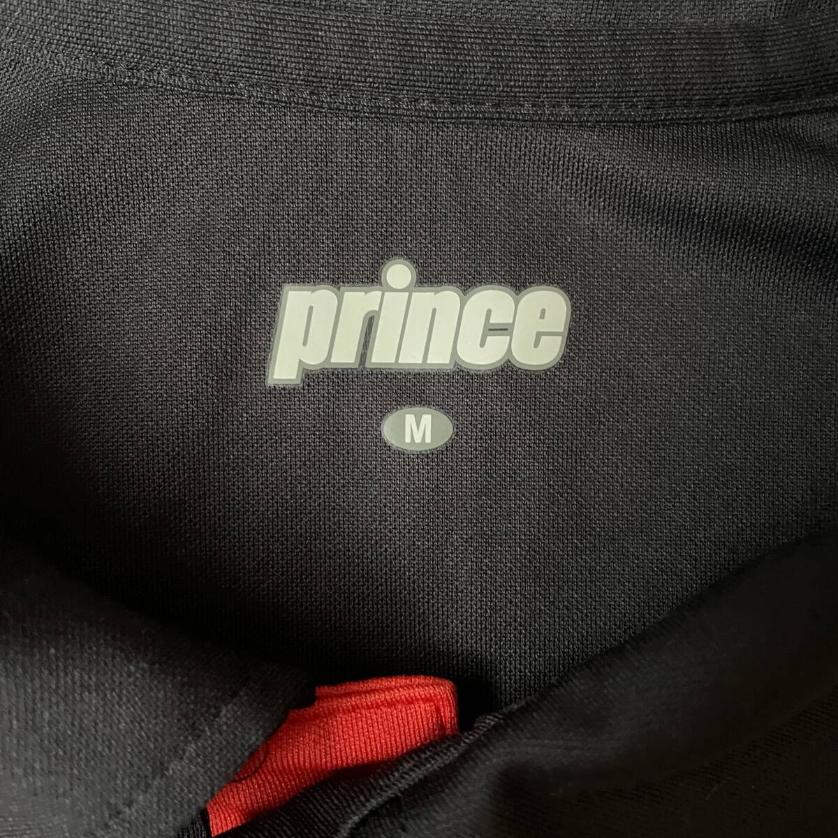 Prince　プリンス　テニス　半袖ポロシャツ　サイズM　Y0133　黒系_画像3