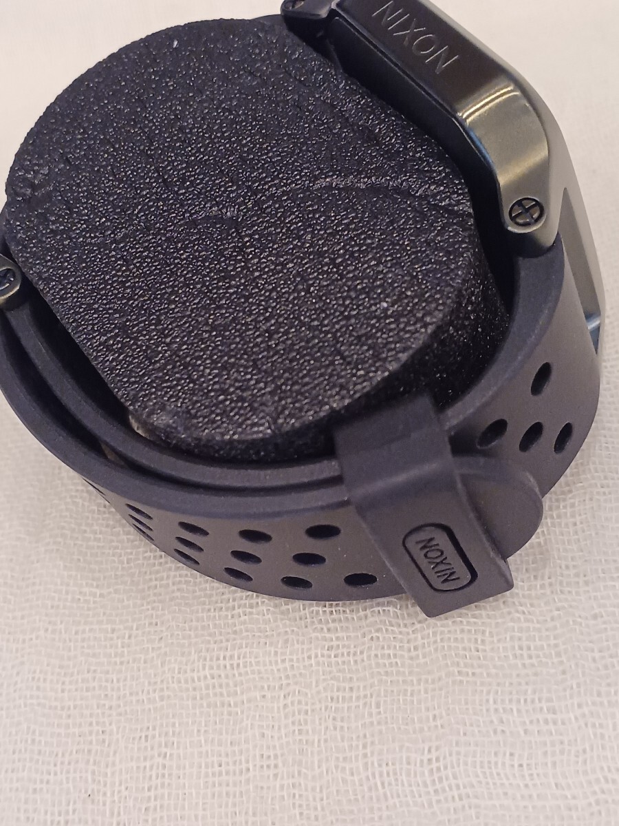 錬A★363 NIXON ニクソン HEAT クォーツ メンズ 腕時計 デジタル ラバー ブラック 1320-1085-00 箱付き 稼働品の画像8