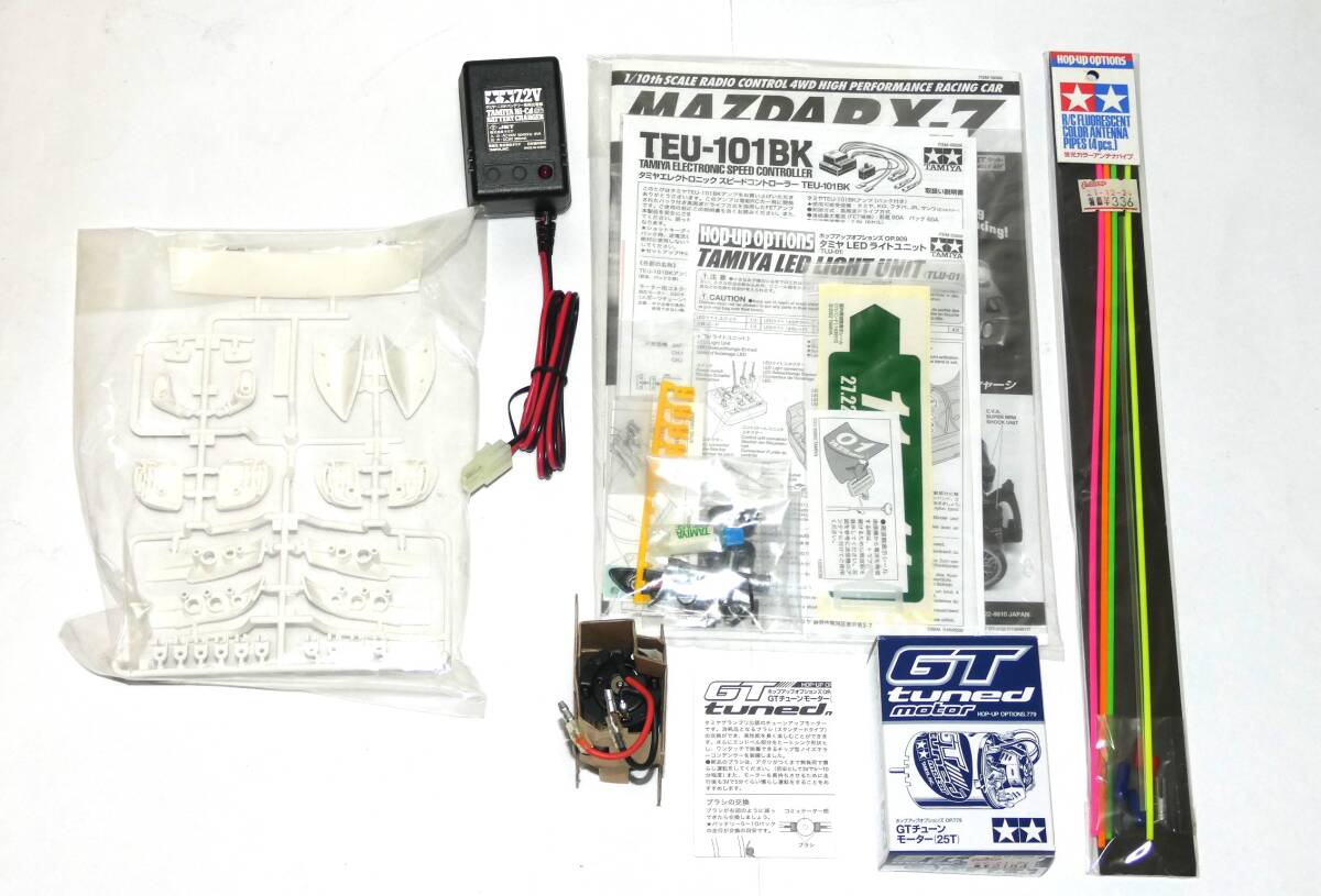 7132T/TAMIYA/タミヤ 1/10 RC MAZDA マツダ RX-7 TT-01D シャーシ XBシリーズ ドリフトスペック/ラジコンの画像10