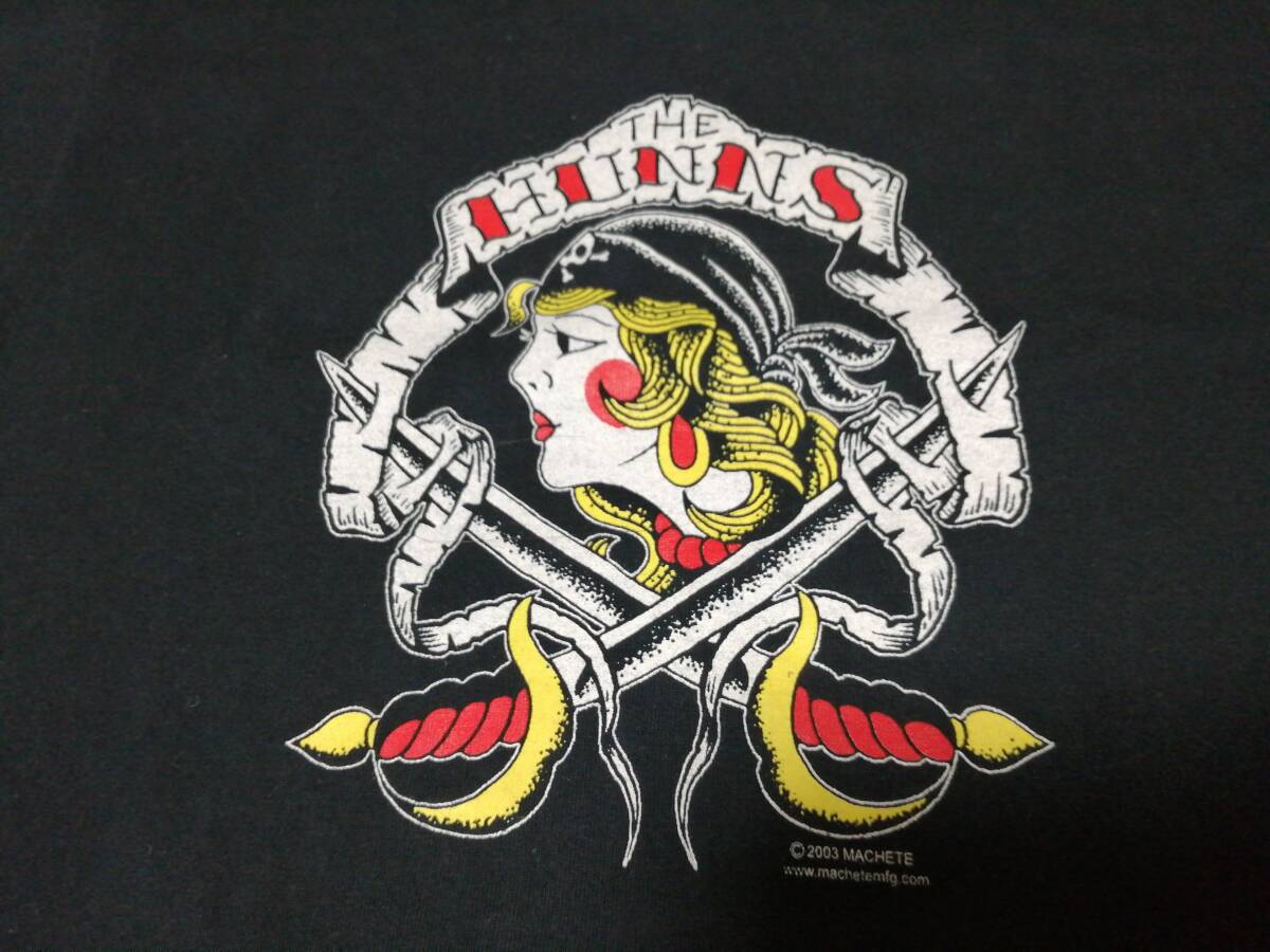 THE HUNNS ハンズ デュアン・ピーター MACHETE☆バンドTシャツ パンクロック メンズSサイズ_画像2