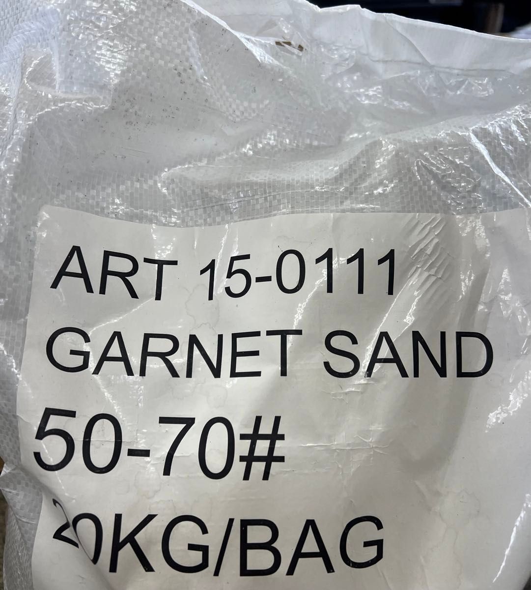 使用 ガーネットサンド 20kg サンドブラスト 50〜70 パウダー レッド系 フレーク ラメパウダー