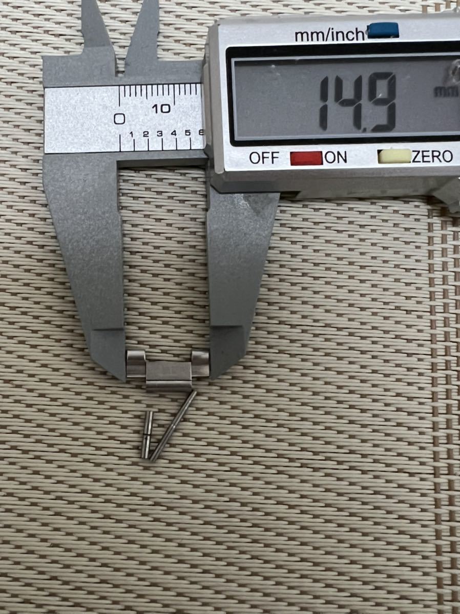 送料無料 正規品 BVLGARI ブルガリ  ディアゴノ メンズ腕時計  ベルト パーツ 半コマ  半駒 15mmの画像3