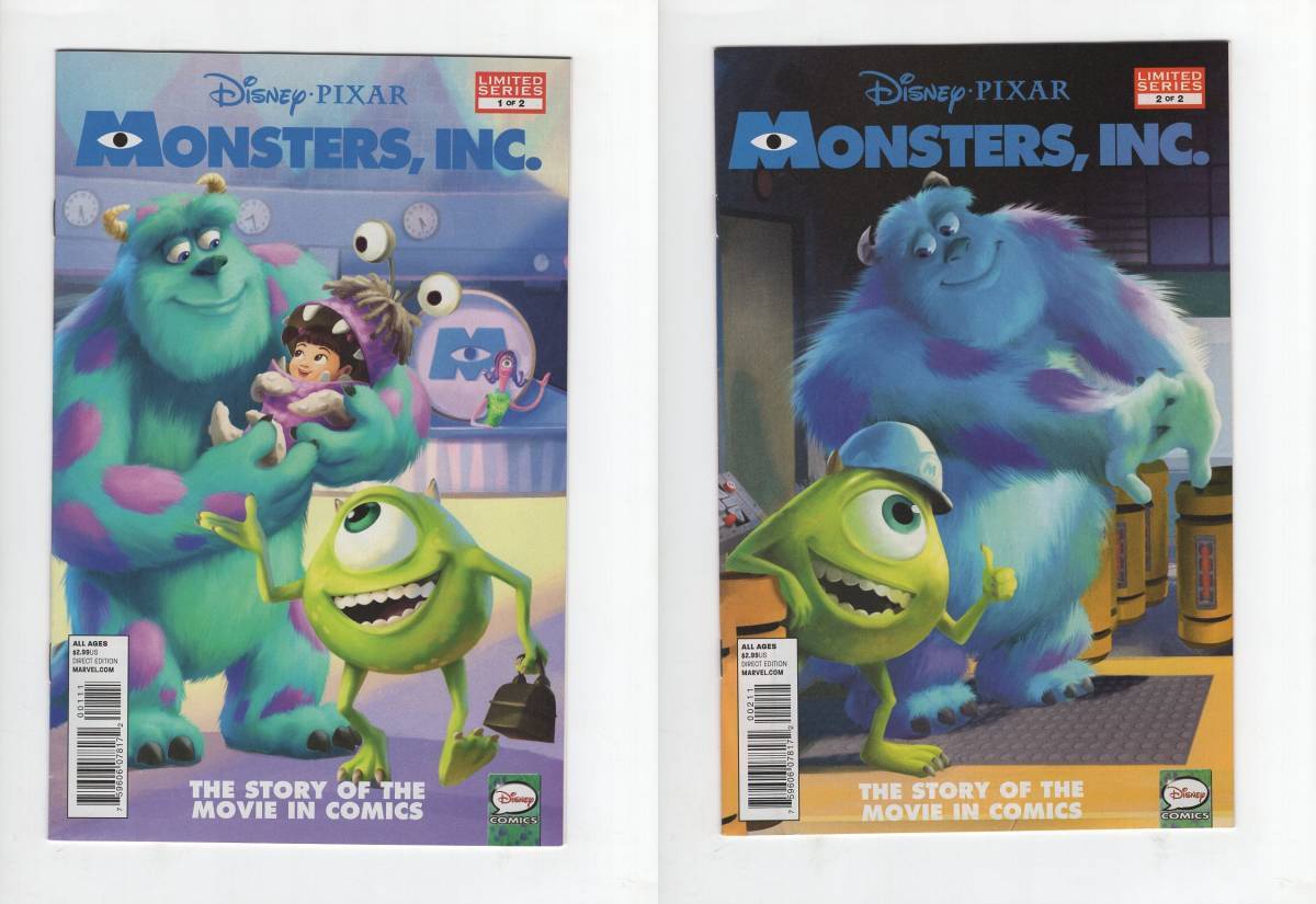 モンスターズインク　全2巻（アメコミ ディズニー ピクサー monsters inc マイク・ワゾウスキ　サリー）_画像1