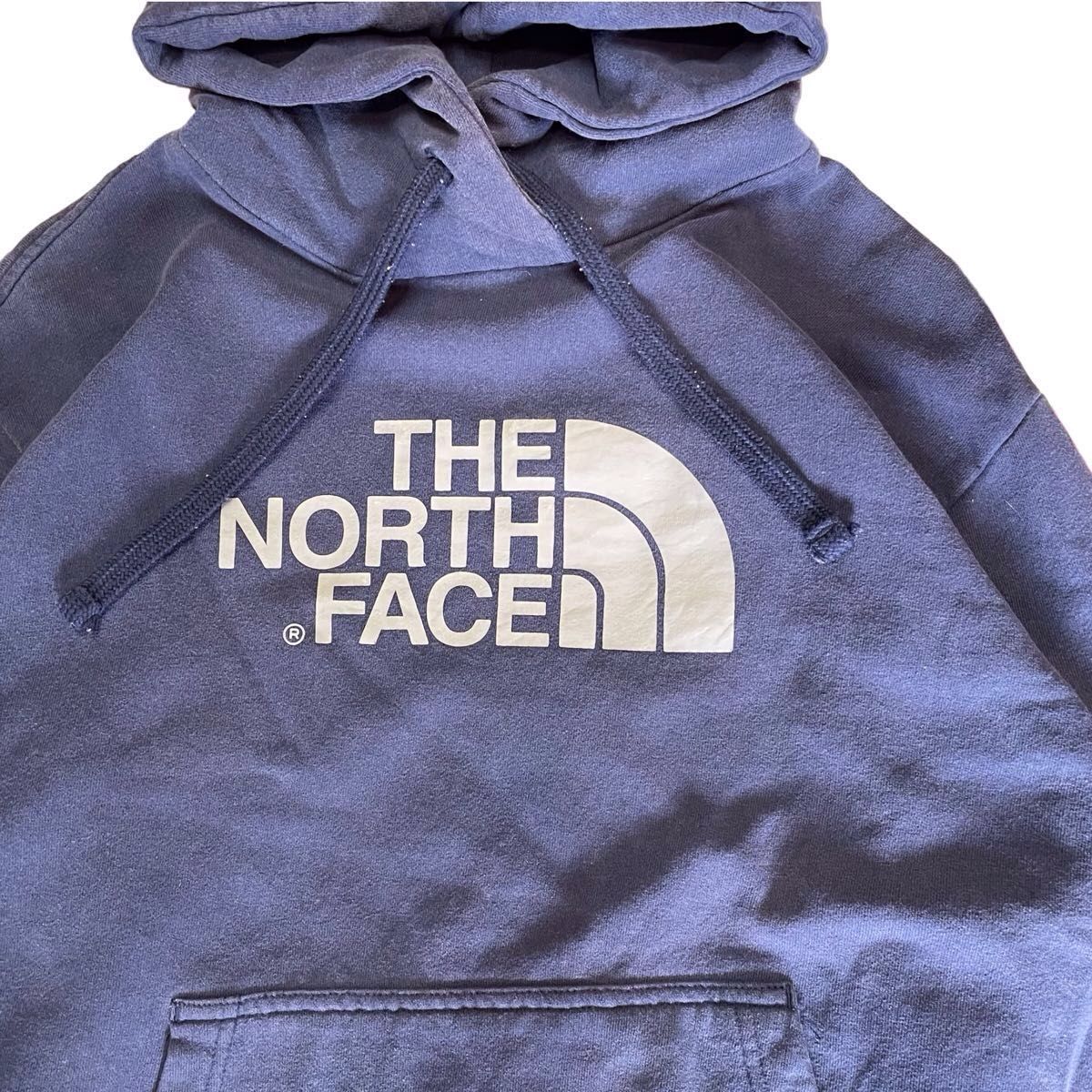 THE NORTH FACE ノースフェイス パーカー フーディー スウェット プルオーバー ネイビー 古着 L