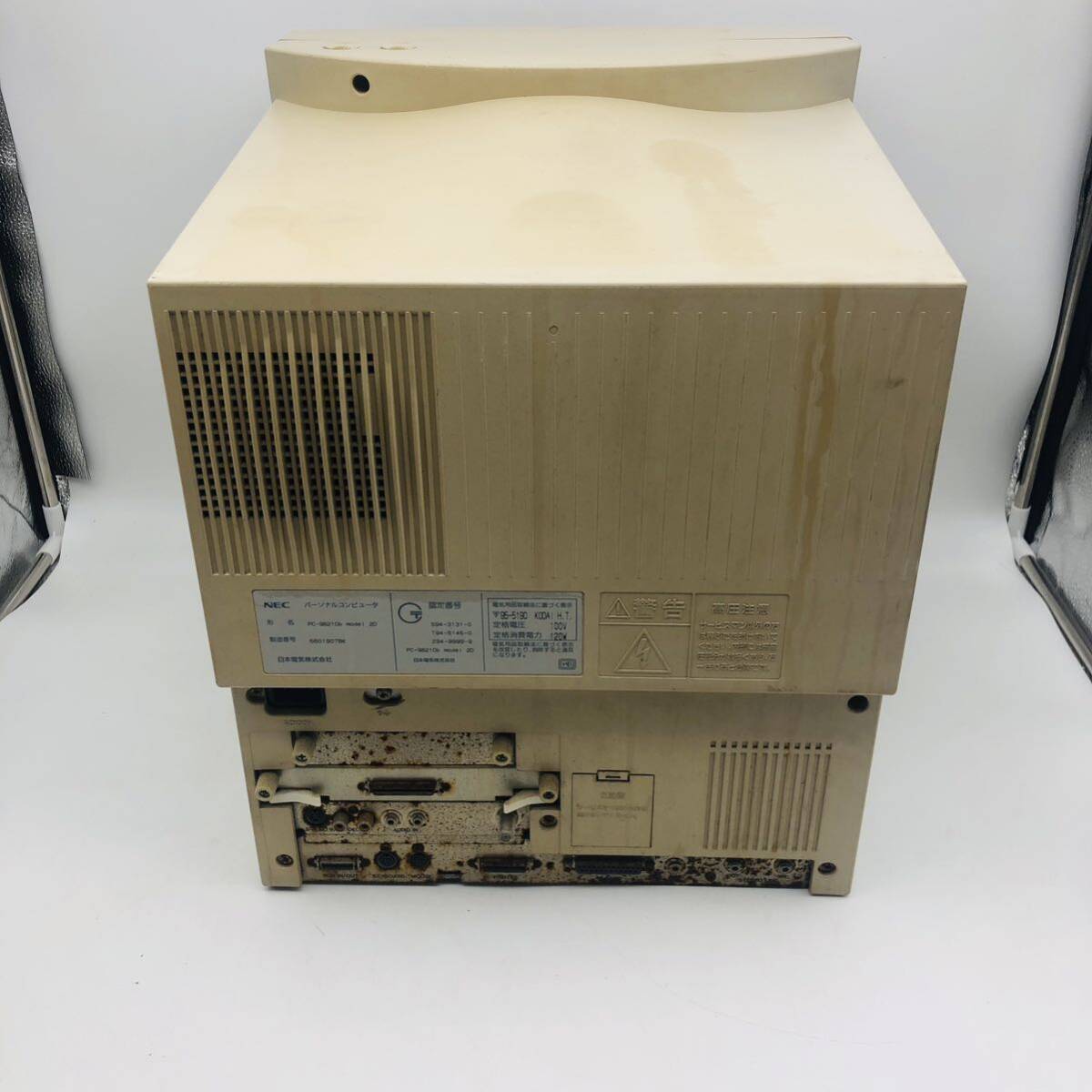 NEC PC-9821Cb model 2D パソコン◆ジャンク 未チェック 現状品 PC98シリーズ モニター 一体型 デスクトップ_画像7