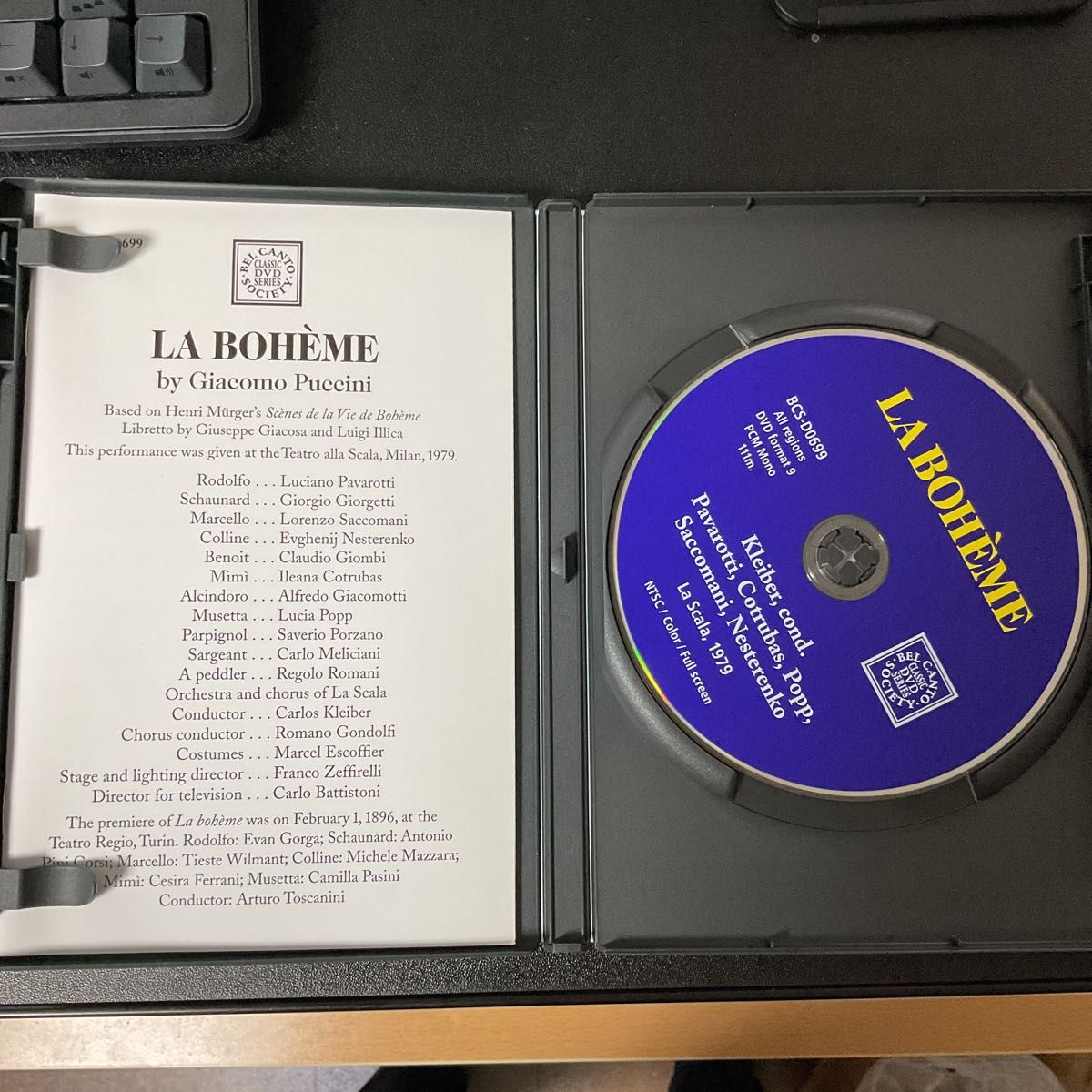 PUCCINI : LA BOHEME DVD ラ・ボエーム　クライバー　パヴァロッティ