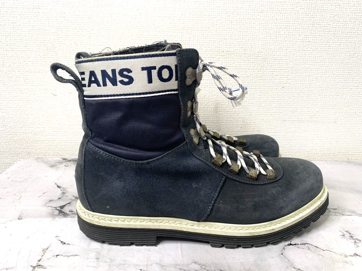 TOMMY JEANS/トミージーンズ ハイカットスニーカー メンズ27.5cmサイズ ブラック トミーヒルフィガー シューズ _画像3