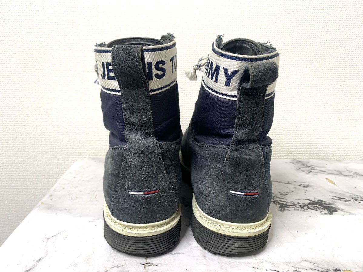 TOMMY JEANS/トミージーンズ ハイカットスニーカー メンズ27.5cmサイズ ブラック トミーヒルフィガー シューズ _画像6