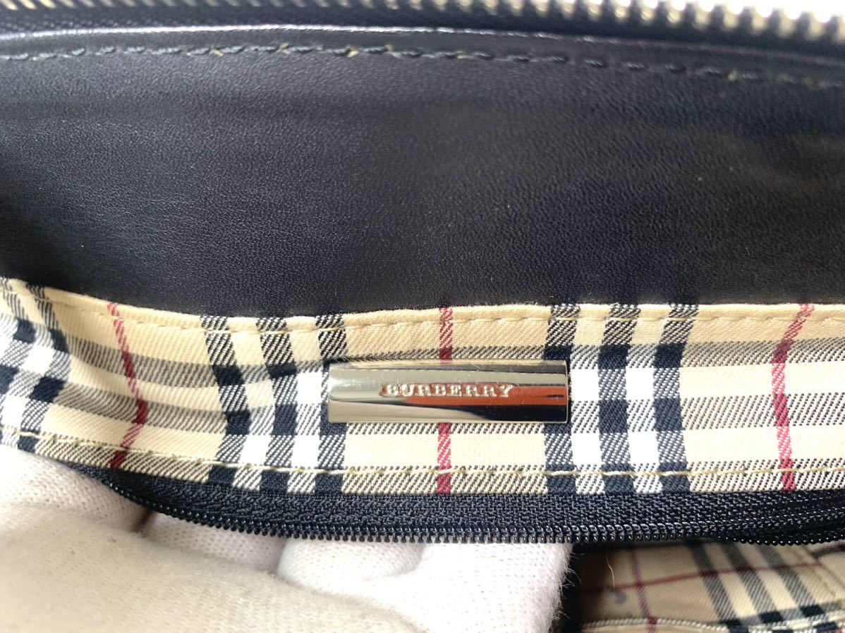 ☆美品☆BURBERRY/バーバリー レザー トートバッグ ブラック_画像7