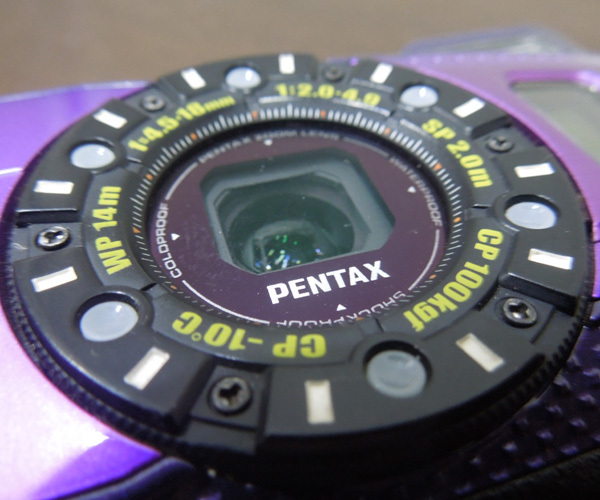 PENTAX 防水デジタルカメラ 1600万画素 WG-3 GPS パープル デジカメ バッテリ2個付き 電子コンパス ペンタックス 札幌市 新道東店_画像3