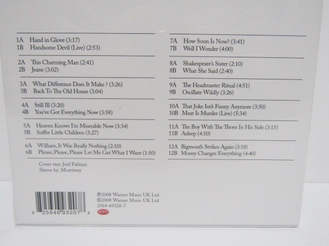 廃盤 新品未開封 限定盤 THE SMITHS SINGLES BOX NUMBERED LIMITED EDITION ザ スミス ７インチ シングル ボックス レア音源 2564-69320-7_画像4