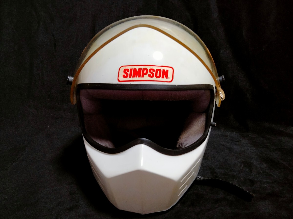 当時物 シンプソン ビンテージヘルメット バンデット vintage simpson bandit  サイズはショーエイのLくらいですの画像1