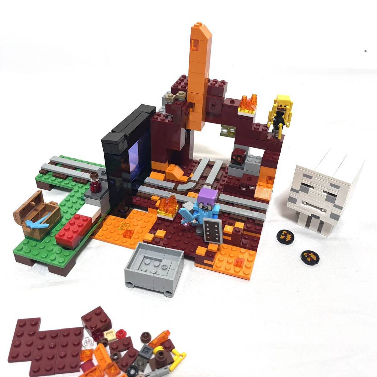 送料無料！正規品　レゴ LEGO マインクラフト マイクラ 21143 闇のポータル　ガスト　ネザー_画像1
