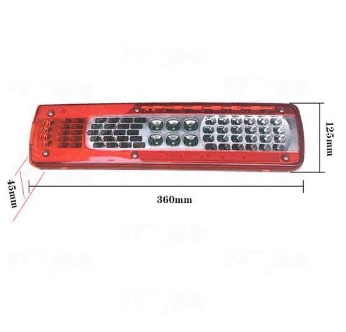 新車外し　UD クオン　純正テールランプ　ボルボ　VIGNAL製　LED テールライト テールランプ　左右セット　納車外し　送料無料_画像4