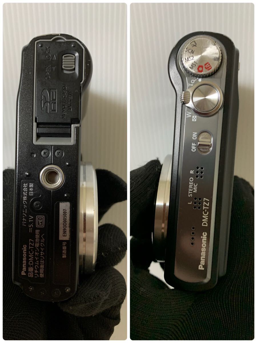 Panasonic LUMIX DMC-TZ7パナソニック ルミックス デジタルカメラ/デジカメ+充電池DMW-BCG10/部品取り用/小傷塗装削れ/ジャンク扱い_画像7