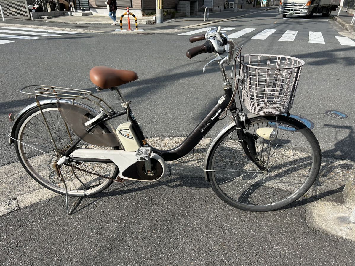 [ bicycle ] Osaka (metropolitan area) Hirakata city electric assist 26 -inch Panasonic Junk restore base part removing battery * charger attaching used present condition direct 41