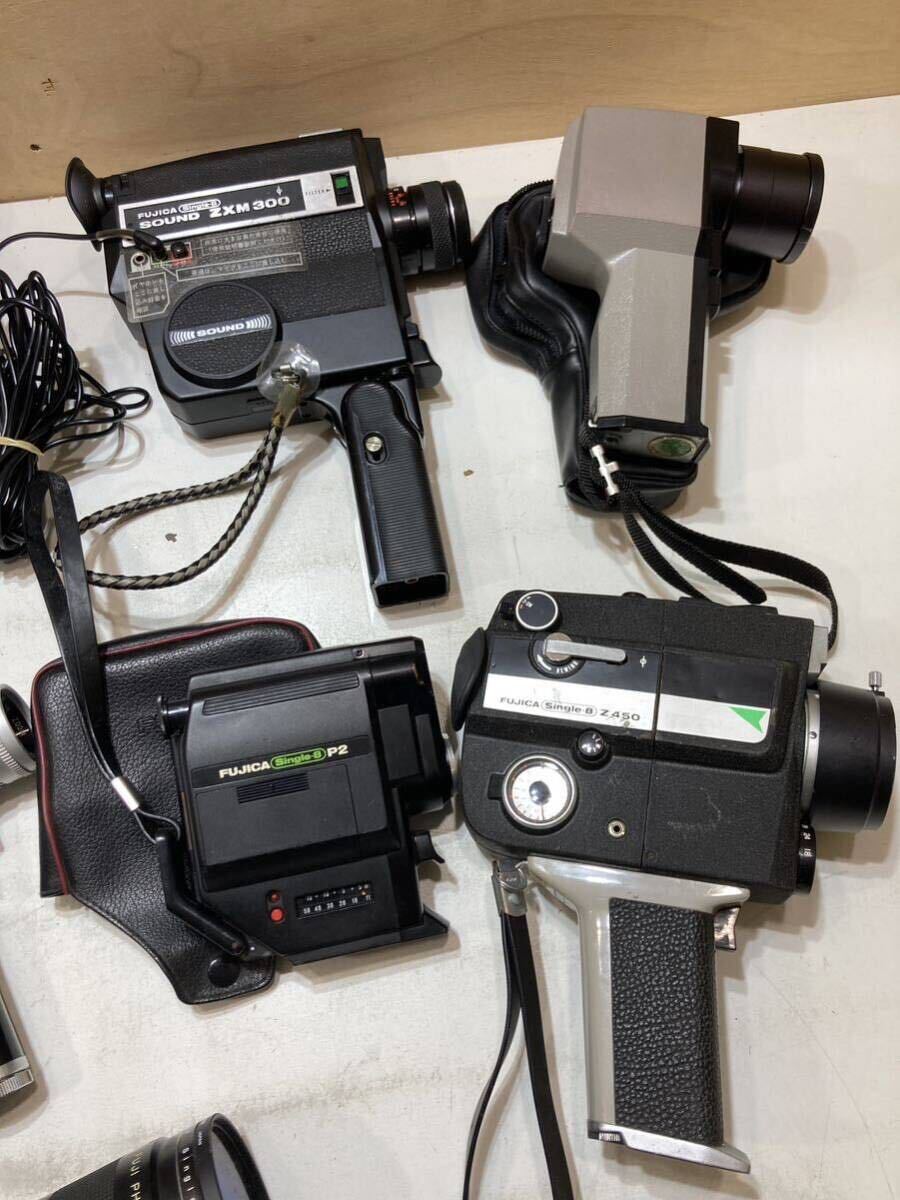 [ camera ] film camera summarize film camera FUJICA Fuji kaSingle-8 ELMO PENTAX electrification operation not yet verification used present condition goods ① C61