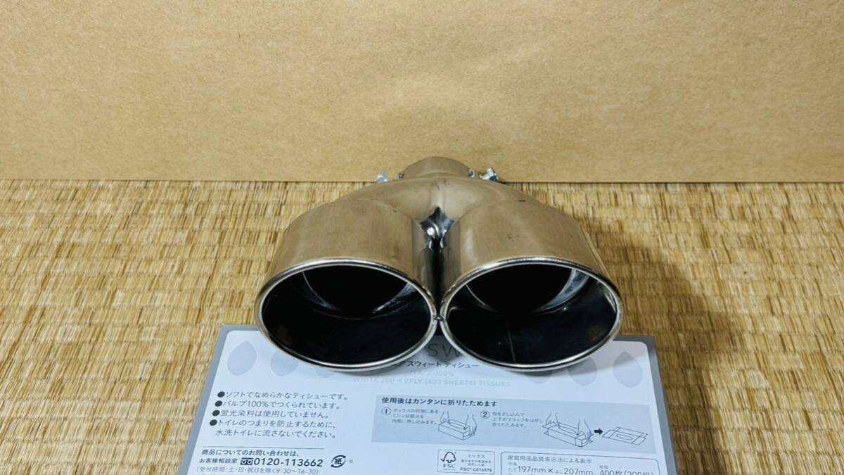 muffler cutter oval 2 pipe out dual type installation .60φ