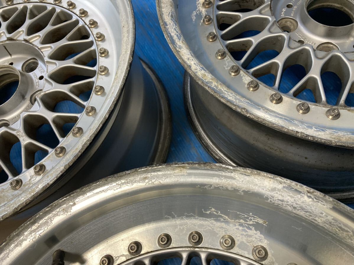 BBS RS212 GERMANY 17インチ 17x8.5J +13 120/5H 中古4本 激レア 深リム 鍛造 3ピース BMW _画像8