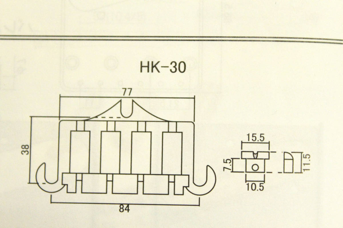 SCUD HK-30 NS ギブソンタイプ 3点支持ブリッジ EB リッパー サンダーバード等_画像4