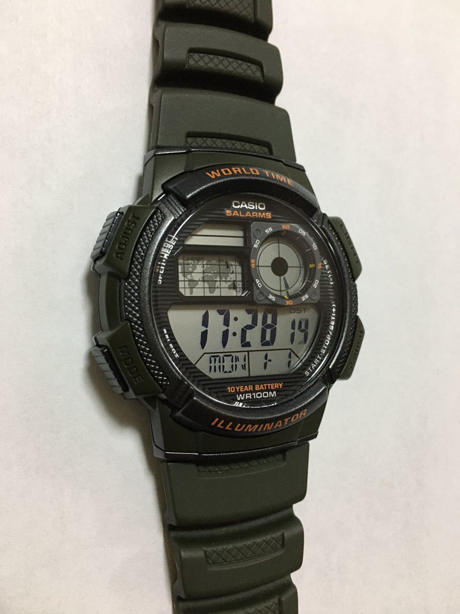 ◆美品 カシオ（チープカシオ）海外モデル AE-1000W-3AV CASIO Usedの画像2