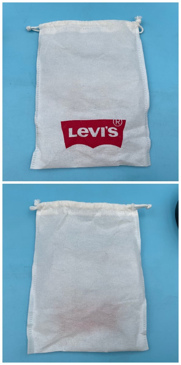 【A9909O100】Levi's ベルト レザー メンズ リーバイス こげ茶 ダークブラウン ビジネス カジュアル 革 ブランド やや重め 合わせやすい_画像8