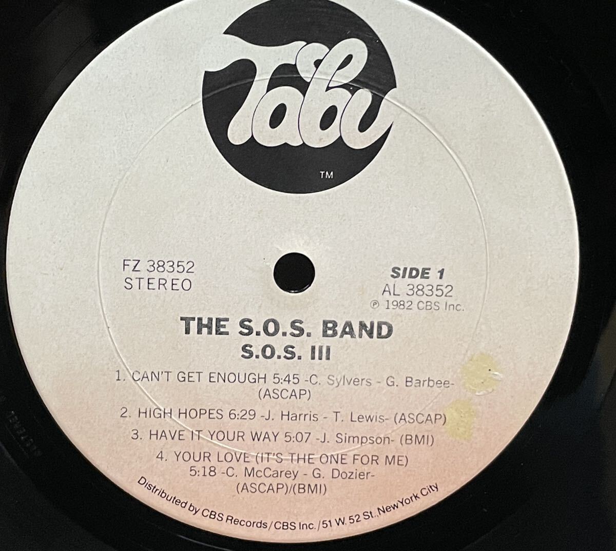 THE S.O.S.BAND / S.O.S. Ⅲ (HIGH HOPES , GROOVIN', CAN'T GET ENOUGH)等収録 中古盤アルバムの画像3