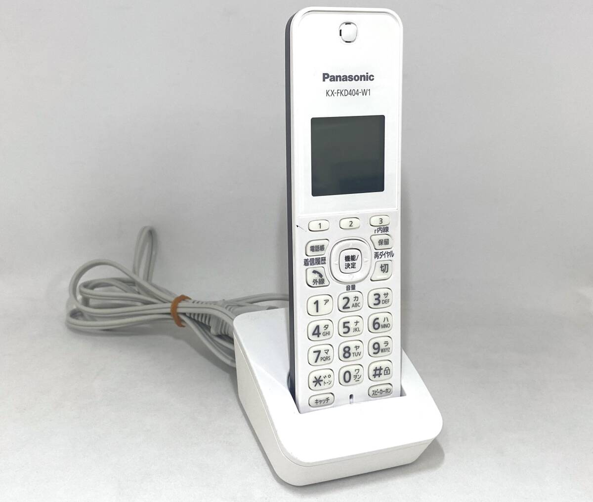 * Panasonic Panasonic telephone machine cordless handset 1 pcs KX-PZ210DL cordless handset KX-FKD404-W1 # used beautiful goods 