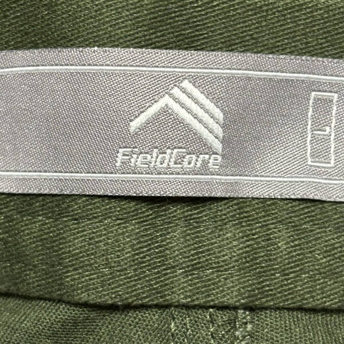 【Field Core】フィールドコア タックパンツ カーキ グリーン 緑 ストレッチ ツータック ワイド アウトドア メンズ サイズL/Y5030 SSの画像8