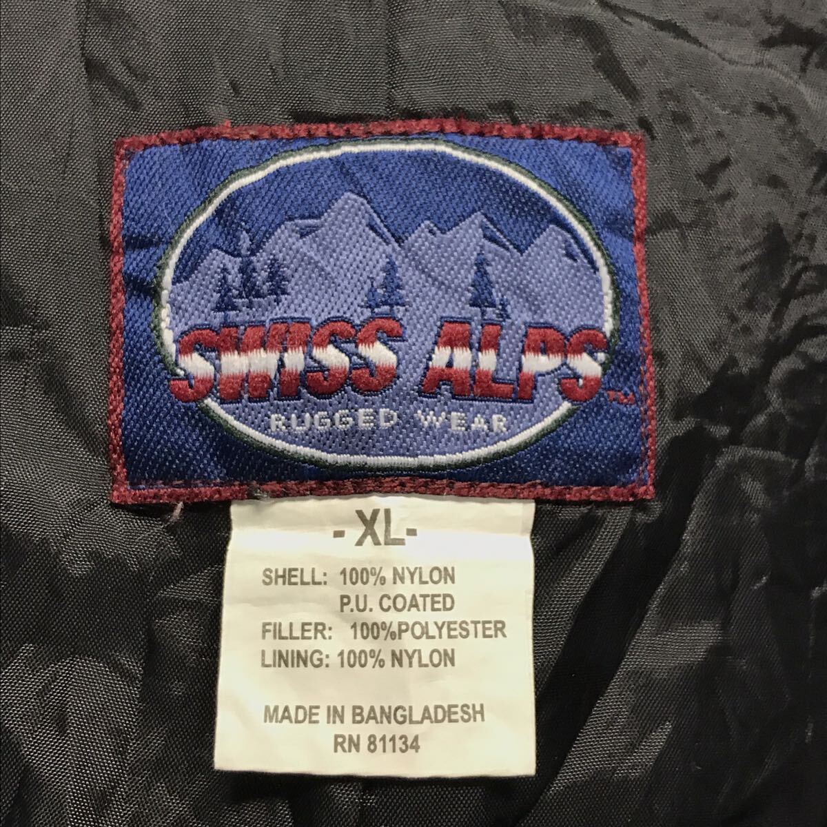 【SWISS ALPS】スイスアルプス スノーウェア ビブパンツ スキー スノーボード つなぎ アウトドア 冬キャン ブラック メンズ XL /Y5518iiの画像10