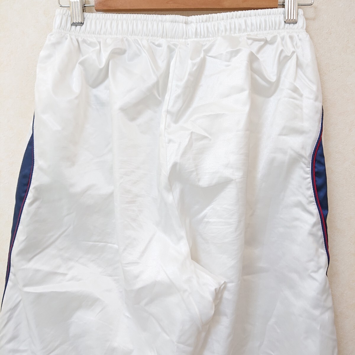 【asics】アシックス デュアルサーモ パンツ ジャージ シャカシャカ トレーニング 運動 スポーツ ロゴ刺繍 ホワイト 白 メンズ O /Y5437CCの画像4