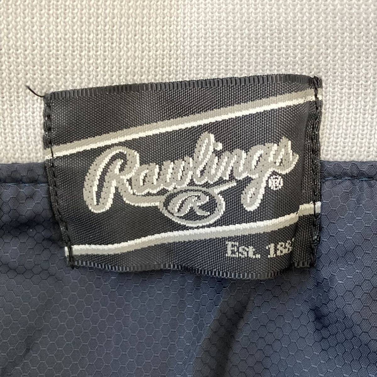 2way◎【Rawlings】ローリングス asics アシックス ウインドブレーカー 野球 プルオーバー 長袖 半袖 スポーツ ネイビー メンズ L/Y773UU_画像8