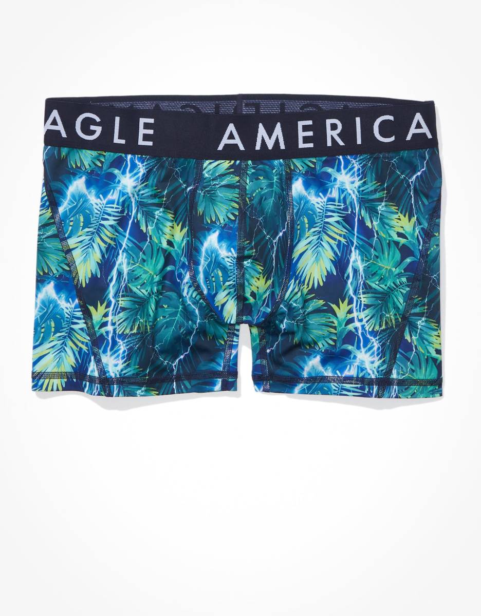  * ラスト * AE アメリカンイーグル ボクサーブリーフ トランクス AEO Jungle 4.5” Flex Boxer Brief XXXL / Blue *_画像1