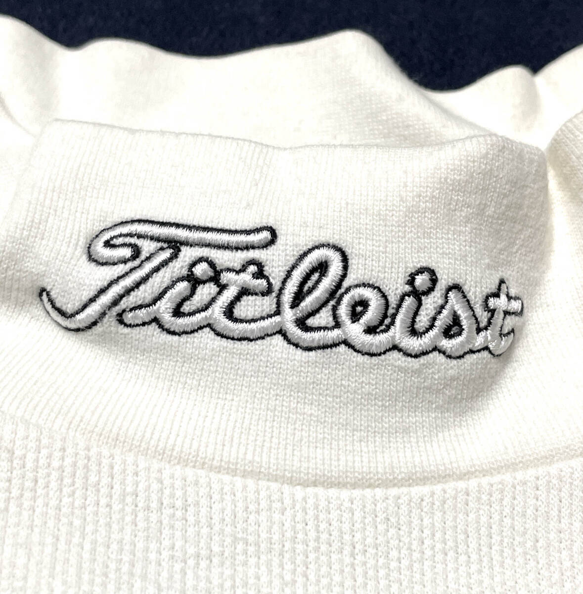 春向け★Titleist タイトリスト★やや薄手　モックネック　ストレッチシャツ★メンズ大きめ３Lサイズ位★ゆうパケット全国送料２３０円_画像3