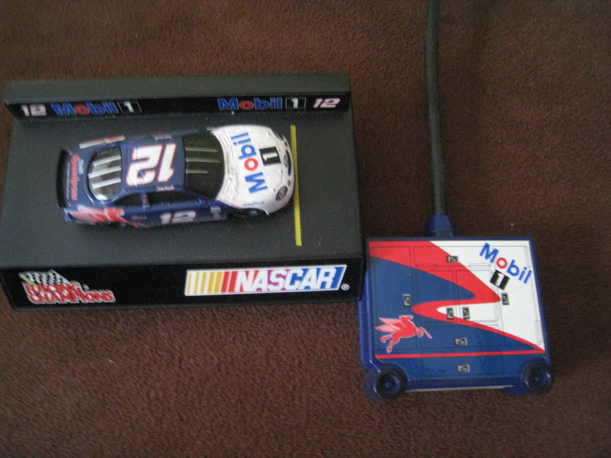 ■Mobil1　NASCAR　モービル１　ナスカー　＃12　ミニカー　レーシングサウンド　リモコン◆ジャンク◆_画像3