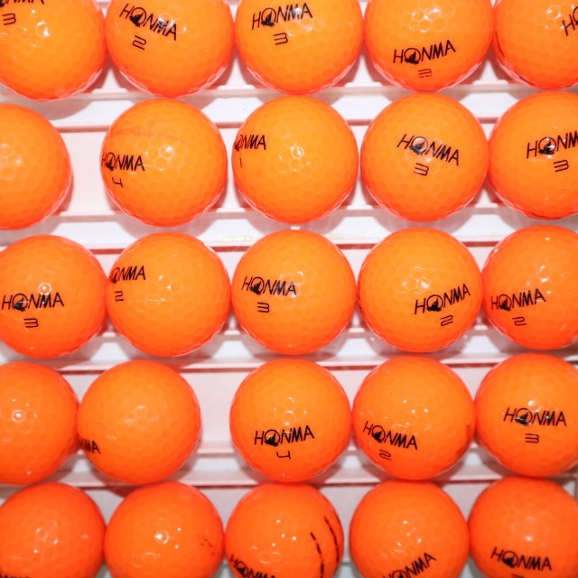 25個 ホンマ A1 オレンジカラー Bランク HONMA 中古 ロストボール ゴルフボール 送料無料 snt_画像2