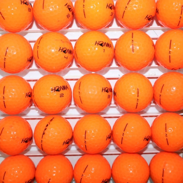 25個 ホンマ A1 オレンジカラー Bランク HONMA 中古 ロストボール ゴルフボール 送料無料 snt_画像3