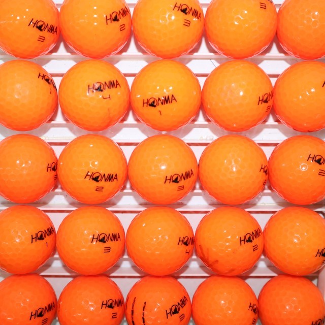 25個 ホンマ A1 オレンジカラー Bランク HONMA 中古 ロストボール ゴルフボール 送料無料 snt_画像5