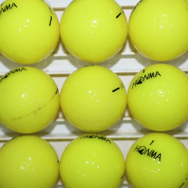 25個 D1 ホンマ 旧モデル イエロー カラーボール Bランク HONMA 中古 ロストボール ゴルフボール 送料無料 snt_画像8