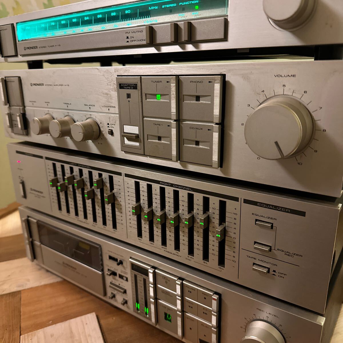 パイオニア PIONEER チューナー カセットデッキ イコライザー SG-100 CT-Y5 A-Y5 F-Y5_画像2